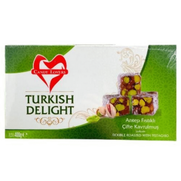 TURKISH DELIGHT W PISTACHIO 400gx12