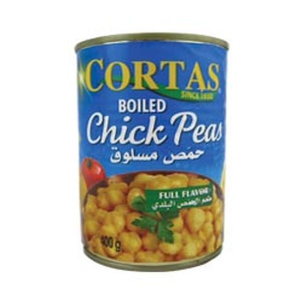 CORTAS CHICKPEA BOILED 400grx24p