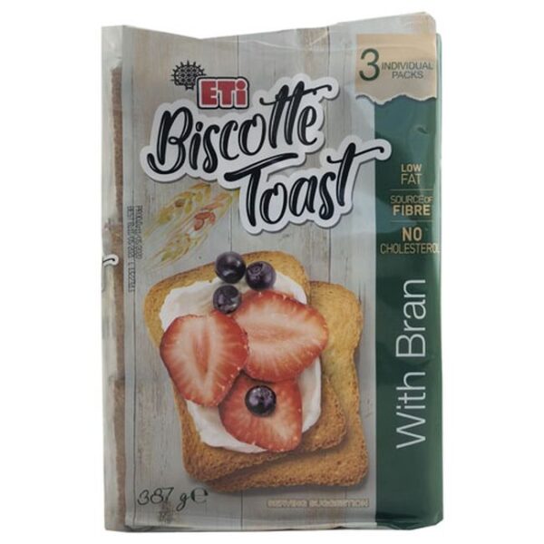 BISCOTTE BRAN (WHOLEWHEAT) 387g X 12