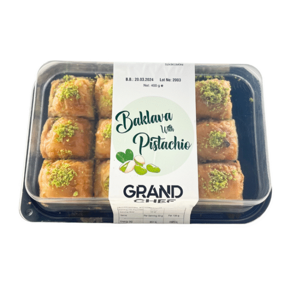 BAKLAVA PISTACHIO 400GRX27