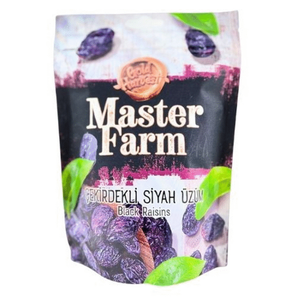 MASTER FARM BLACK RAISINS 125GX7