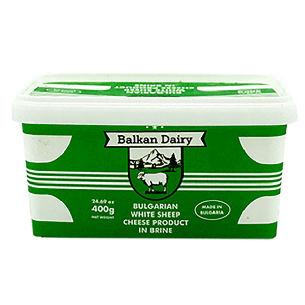 BALKAN WHITE SHEEP CHEESE 400GRX24