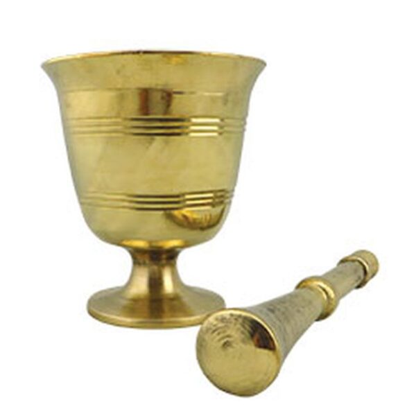 Mortar and Pecal Brass MEDIUM