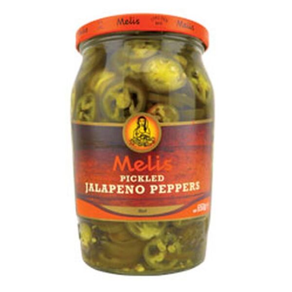 Melis PICKLED JALAPENO PEPPERS  650Gx12