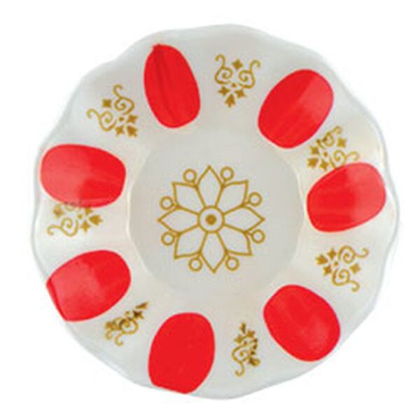 Plate Tea Melamin 1 x 12 Red