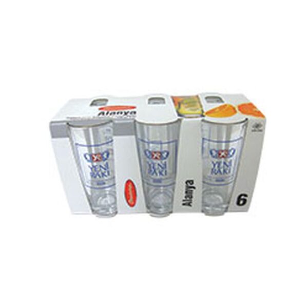 Glass Raki Plain 42138(6pc)x9pk