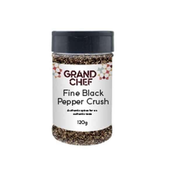 Fine Black Pepper Crush 120g X 12